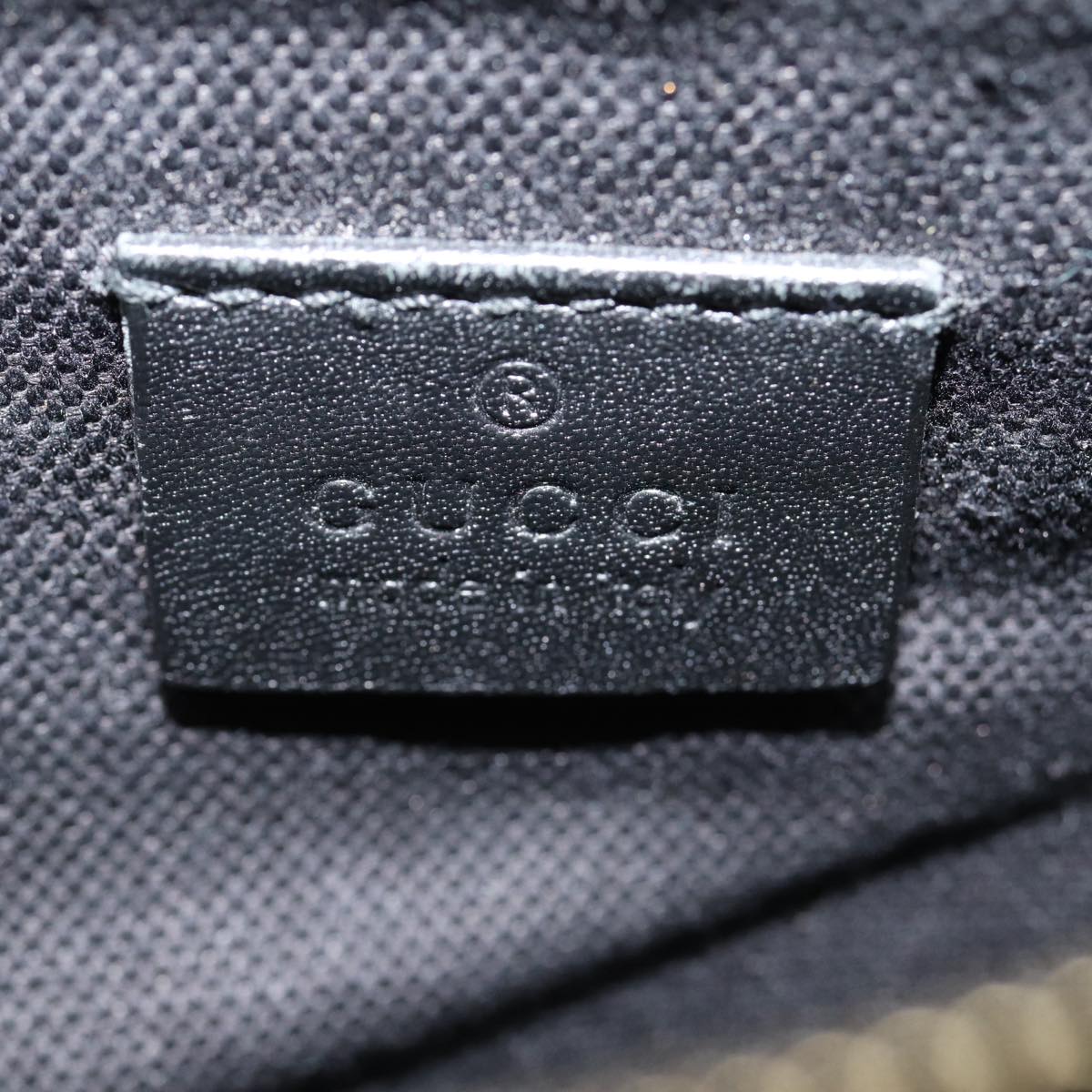 GUCCI GG Canvas Tote Bag Black Gold 247209 ki4735