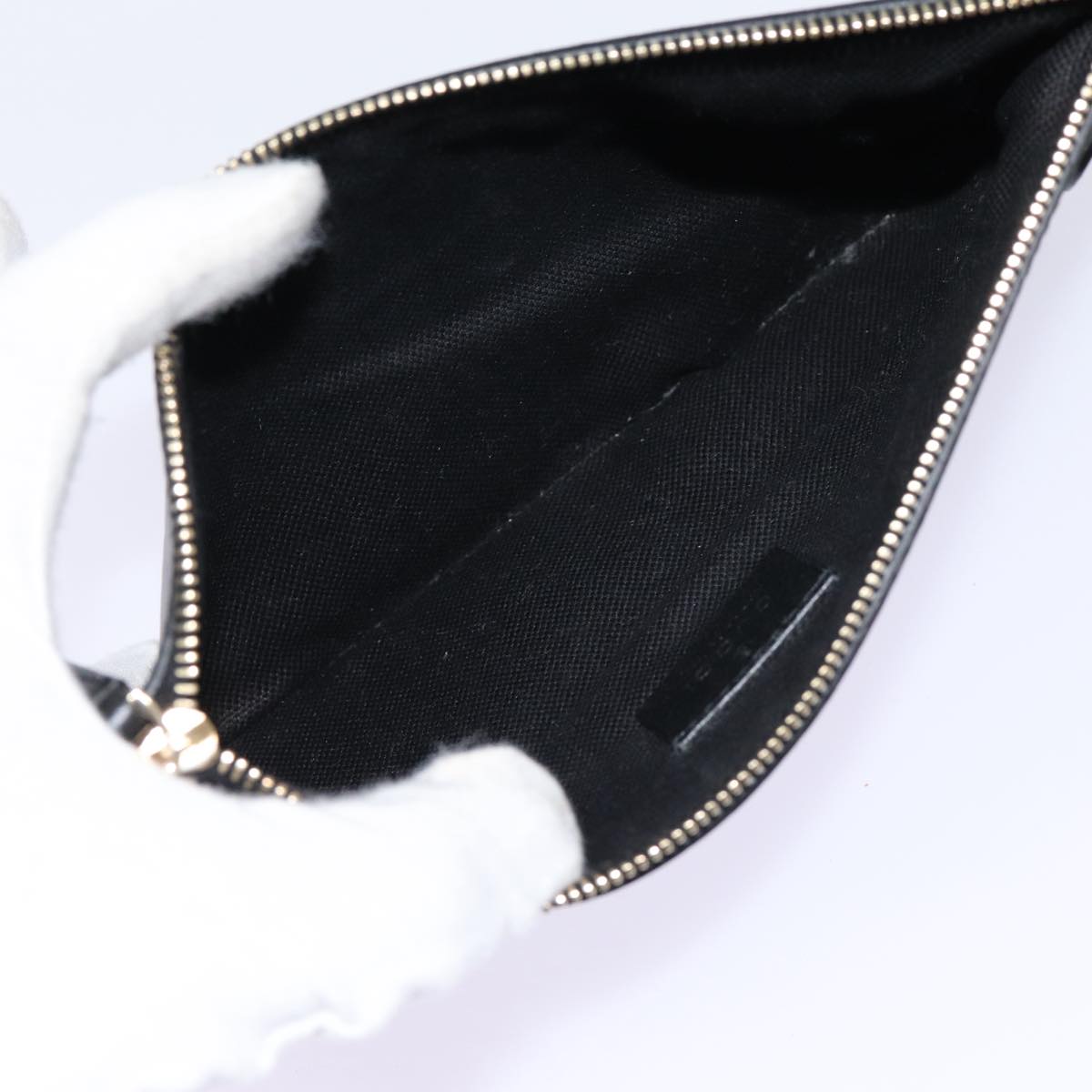 GUCCI GG Canvas Tote Bag Black Gold 247209 ki4735