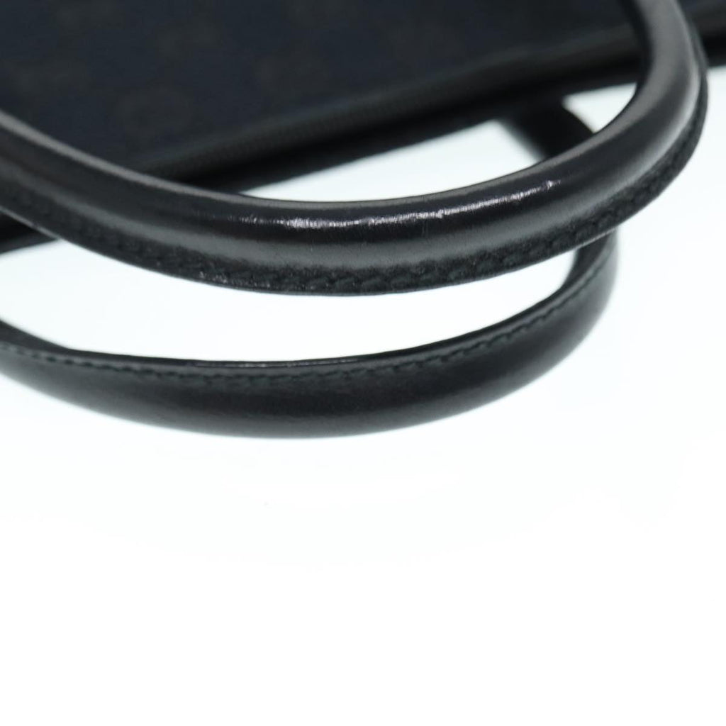 GUCCI GG Canvas Business Bag Black Silver 015 3708 ki4743