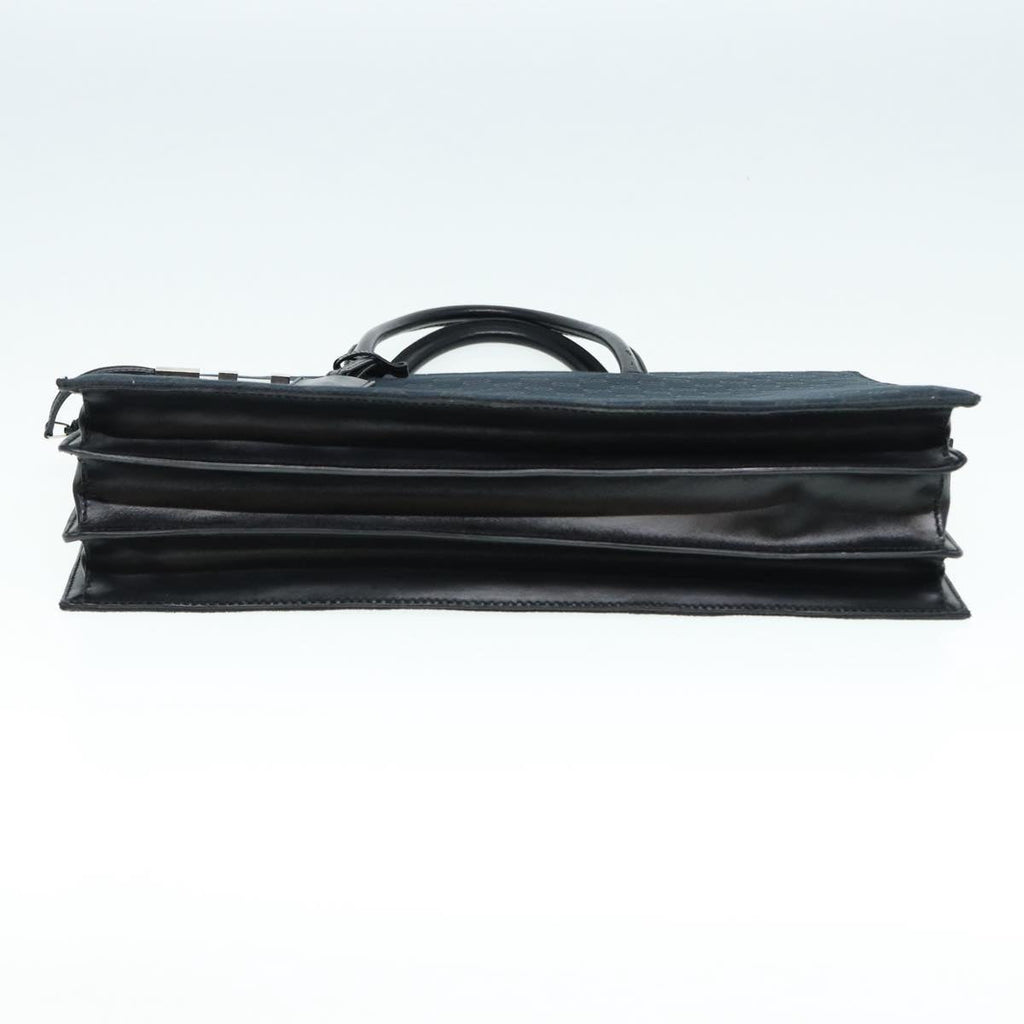 GUCCI GG Canvas Business Bag Black Silver 015 3708 ki4743