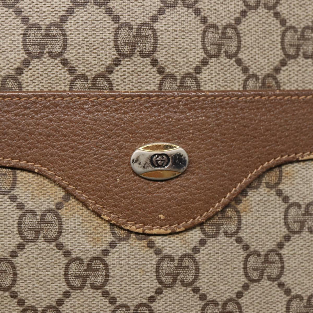 GUCCI GG Supreme Web Sherry Line Tote Bag PVC Beige Red 40 02 003 ki4755