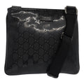 GUCCI GG implementation Shoulder Bag Silver Black 201538 ki4758A