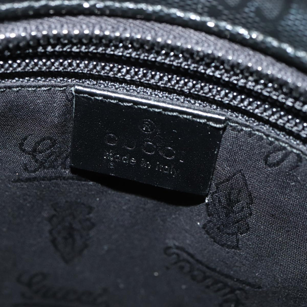 GUCCI GG implementation Shoulder Bag Silver Black 201538 ki4758A