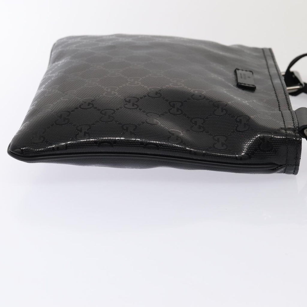 GUCCI GG implementation Shoulder Bag Silver Black 201538 ki4758A