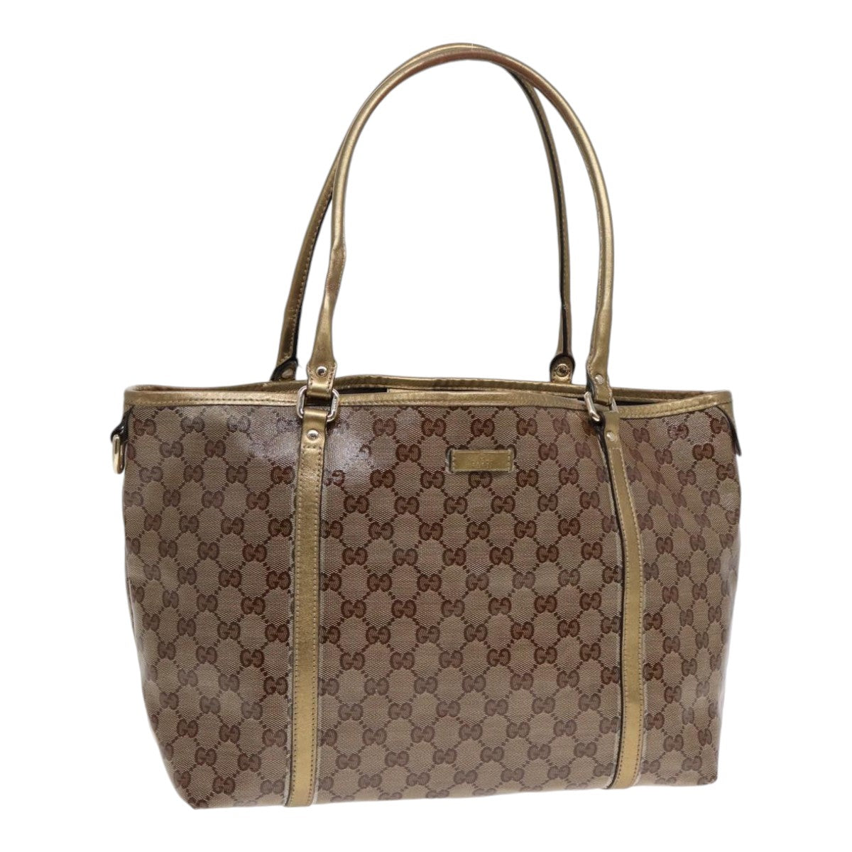 GUCCI GG Crystal Tote Bag Gold Tone Gold 197958 ki4759