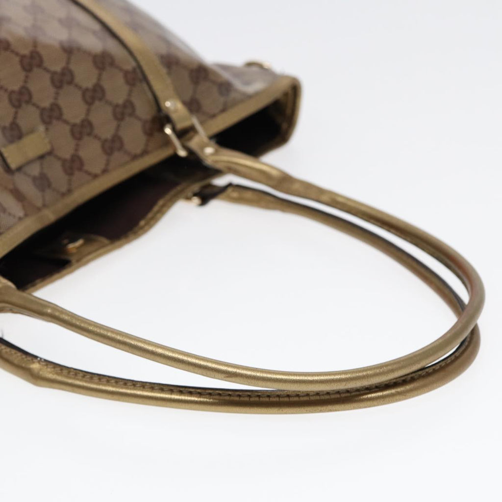 GUCCI GG Crystal Tote Bag Gold Tone Gold 197958 ki4759