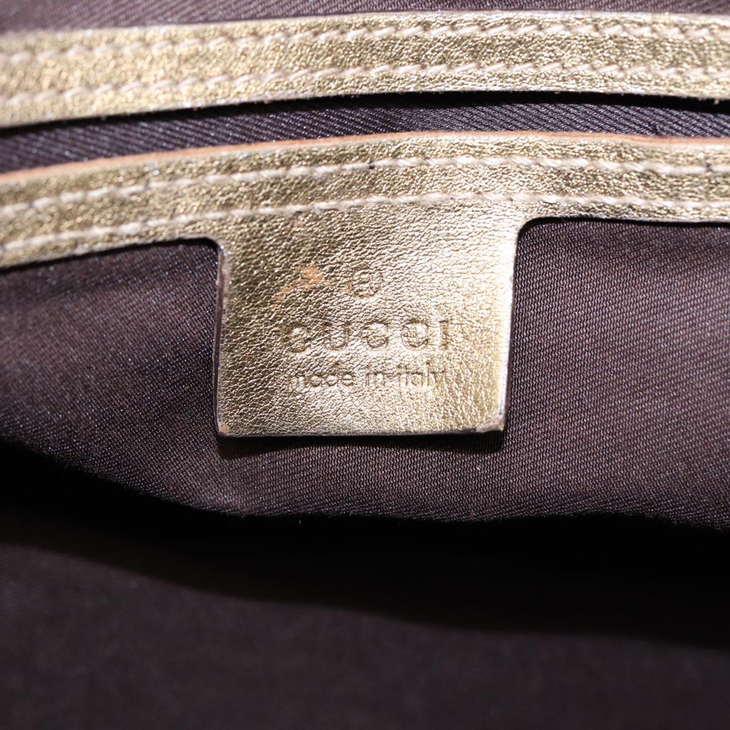 GUCCI GG Crystal Tote Bag Gold Tone Gold 197958 ki4759