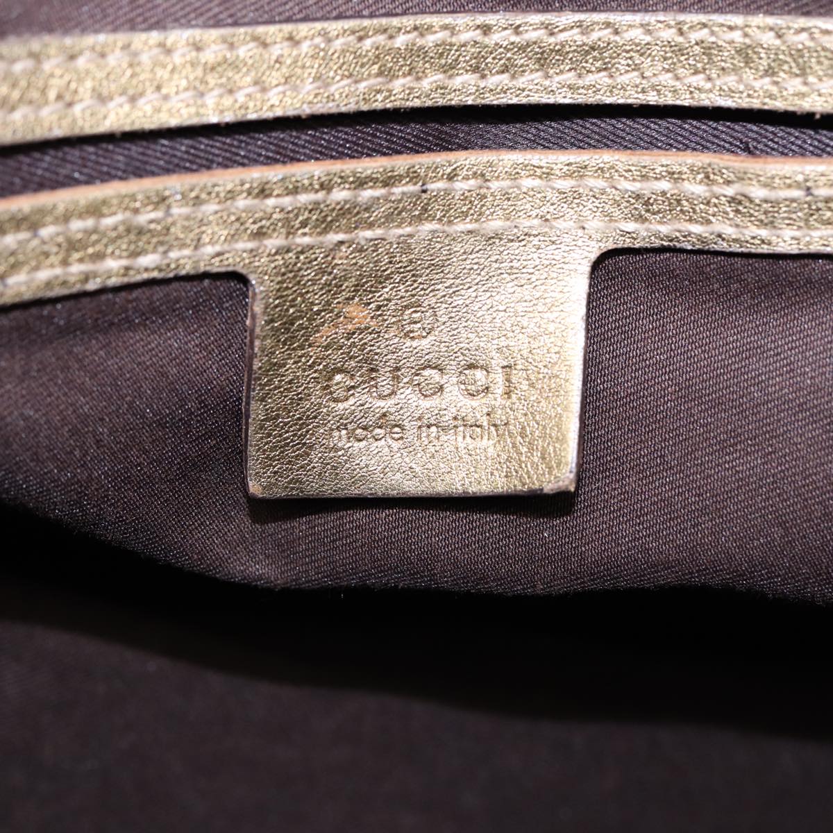 GUCCI GG Crystal Tote Bag Gold Tone Gold 197958 ki4759