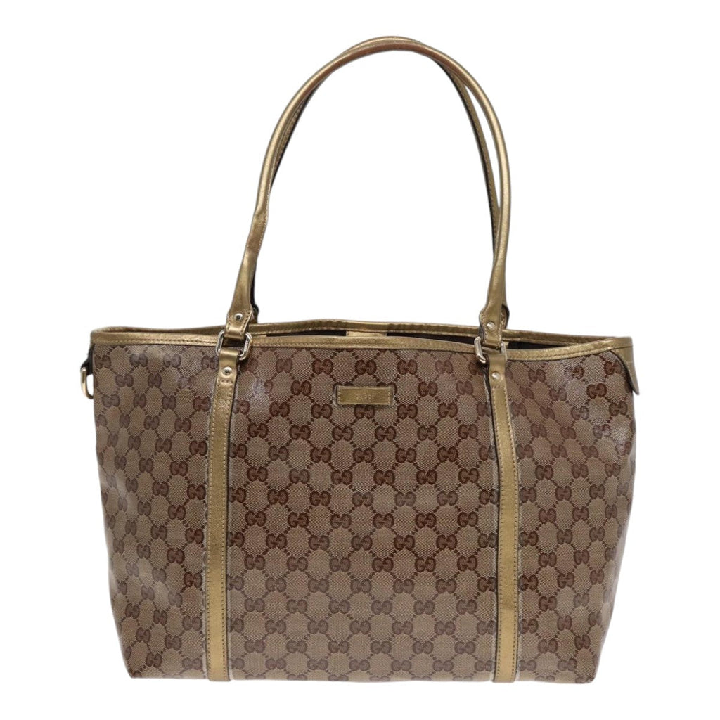 GUCCI GG Crystal Tote Bag Gold Tone Gold 197958 ki4759