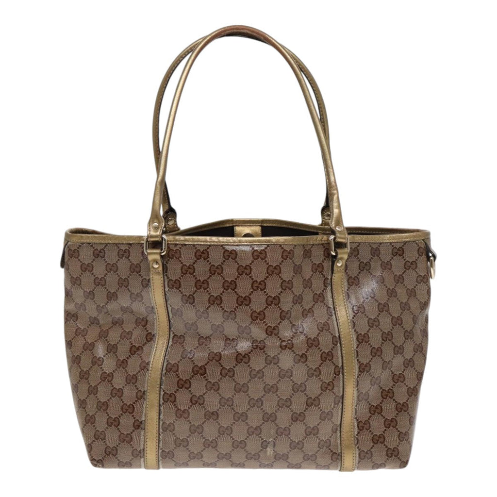 GUCCI GG Crystal Tote Bag Gold Tone Gold 197958 ki4759