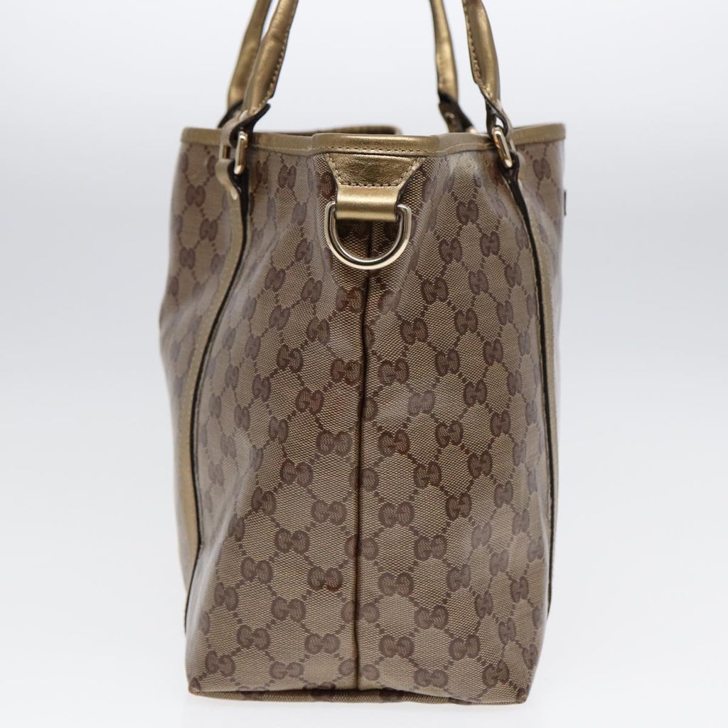 GUCCI GG Crystal Tote Bag Gold Tone Gold 197958 ki4759