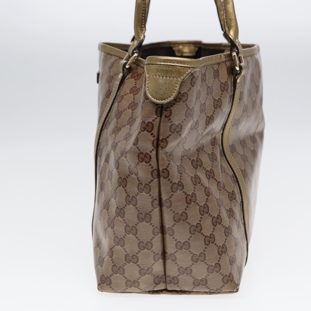 GUCCI GG Crystal Tote Bag Gold Tone Gold 197958 ki4759