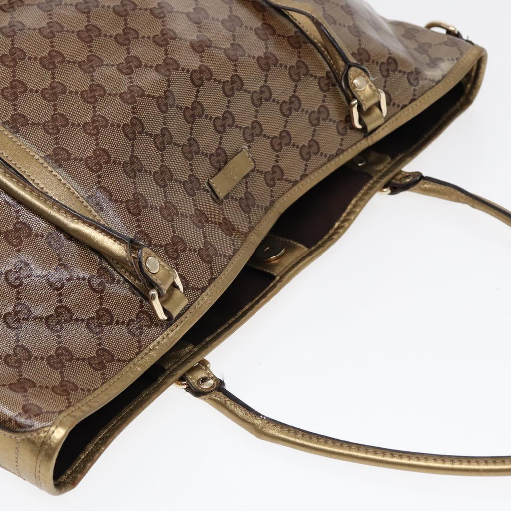 GUCCI GG Crystal Tote Bag Gold Tone Gold 197958 ki4759