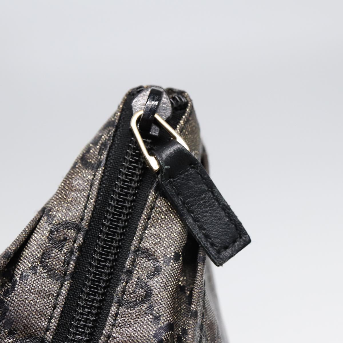 GUCCI GG Crystal Hand Bag Black Gold 131228 ki4780
