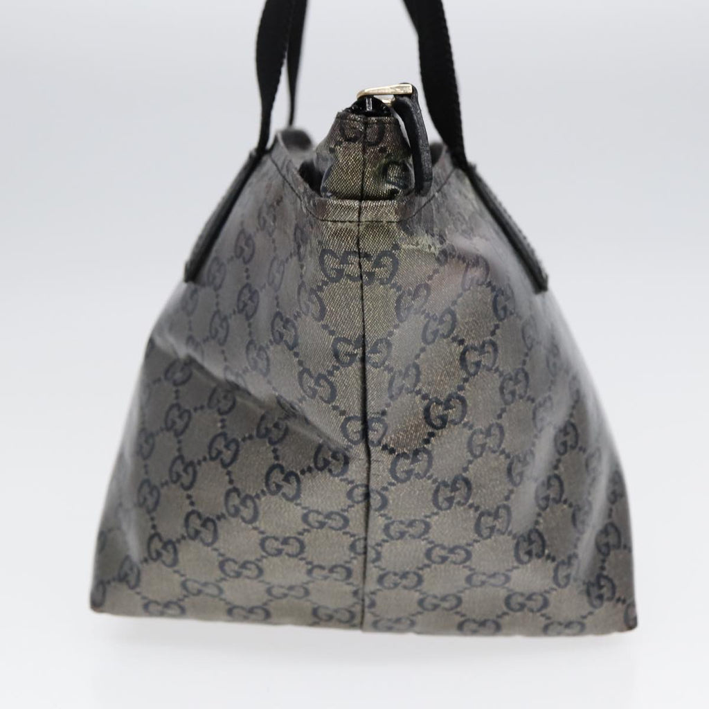 GUCCI GG Crystal Hand Bag Black Gold 131228 ki4780