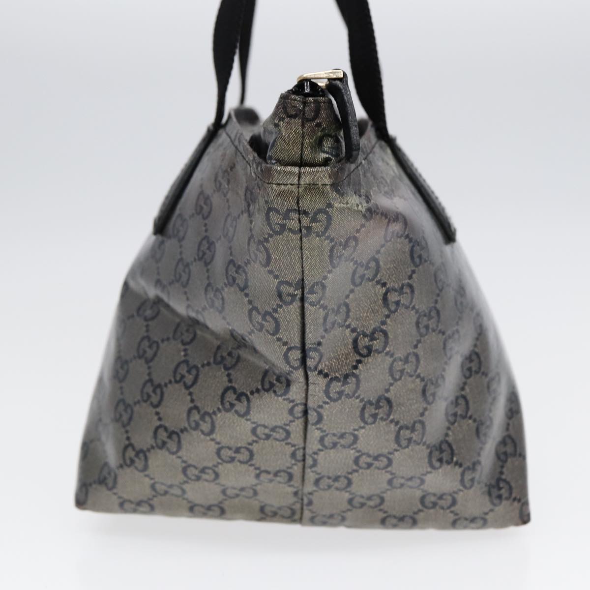 GUCCI GG Crystal Hand Bag Black Gold 131228 ki4780
