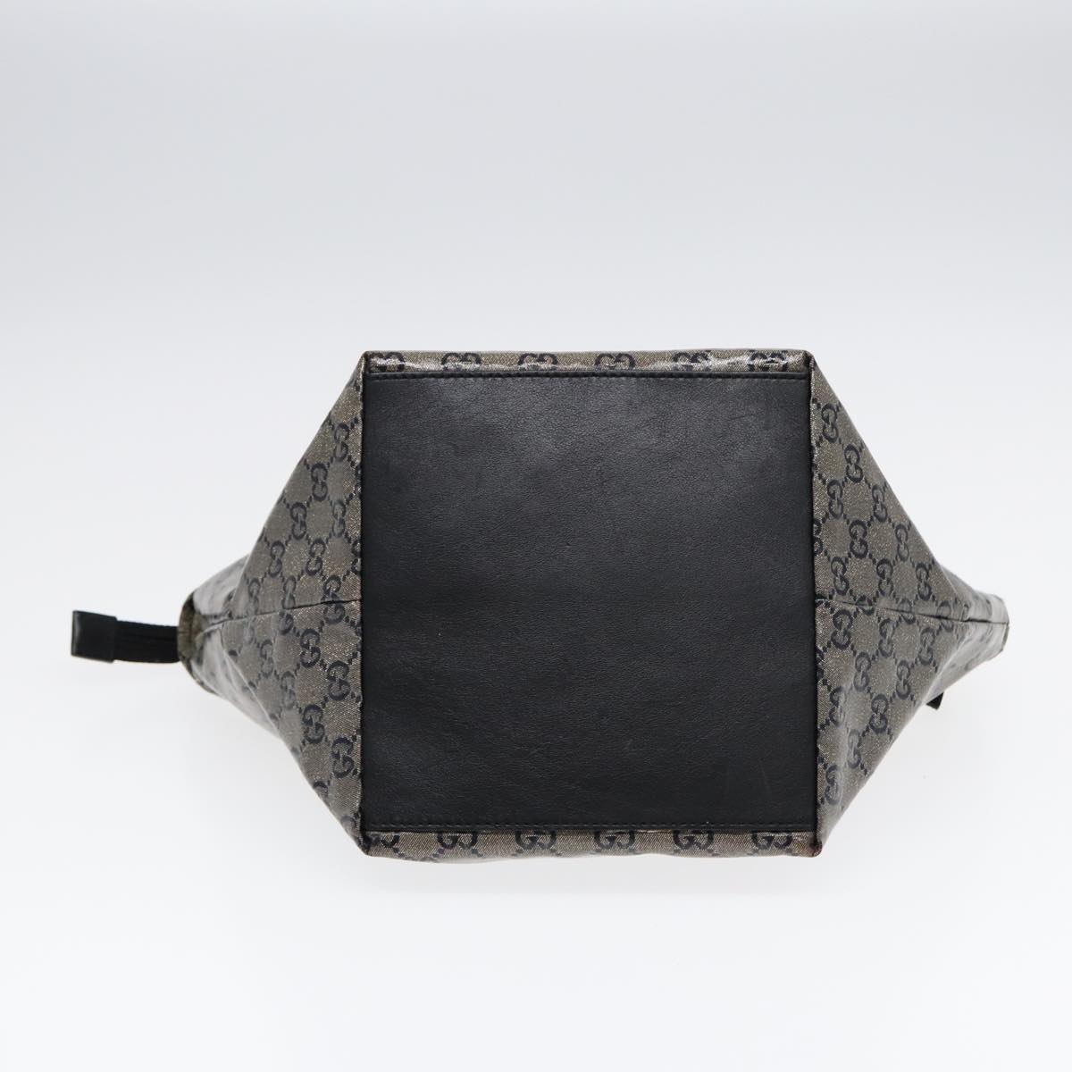 GUCCI GG Crystal Hand Bag Black Gold 131228 ki4780