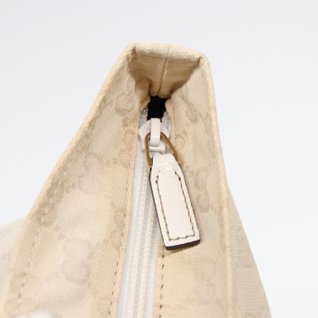 GUCCI GG Supreme Tote Bag White Beige gold 131230 ki4782