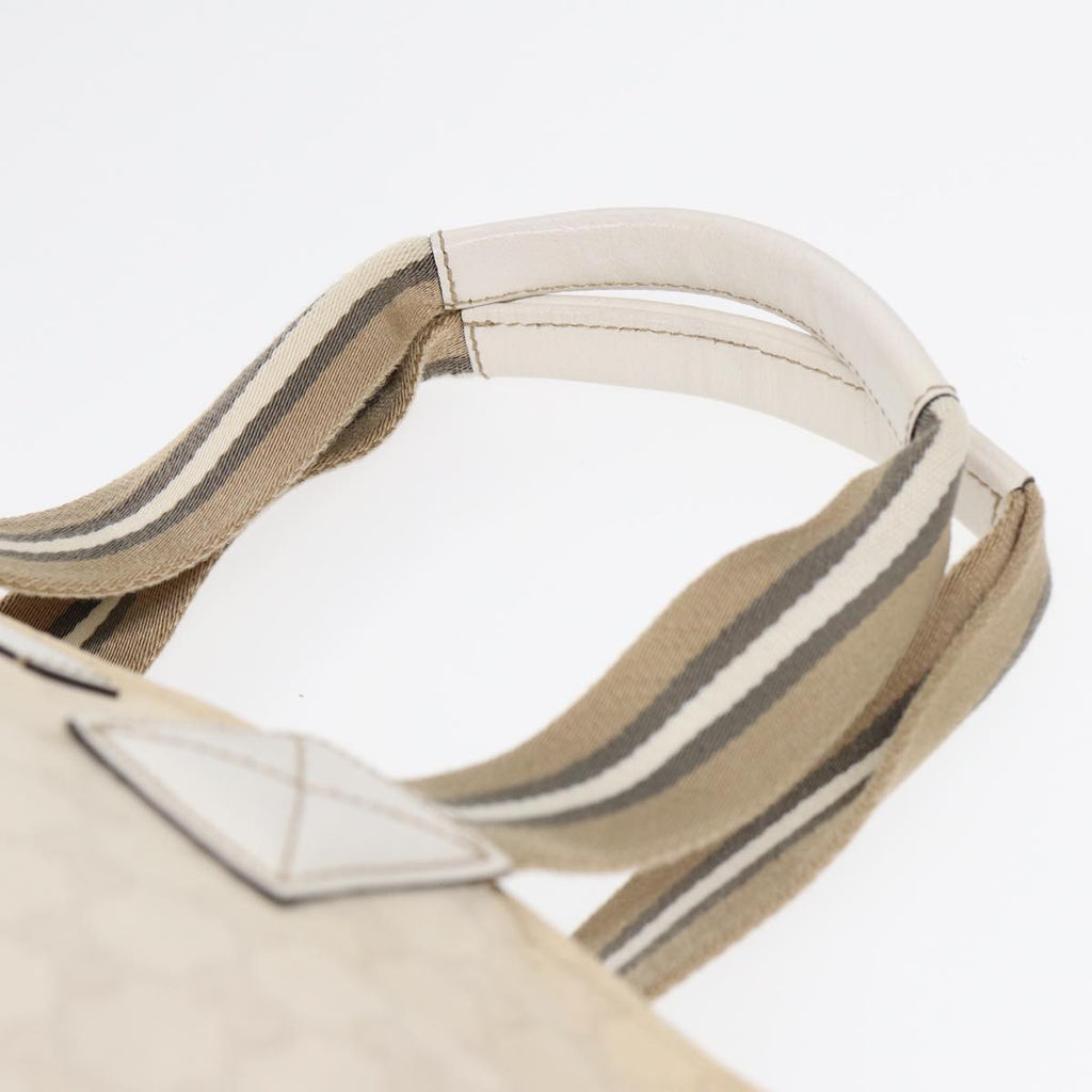 GUCCI GG Supreme Tote Bag White Beige gold 131230 ki4782