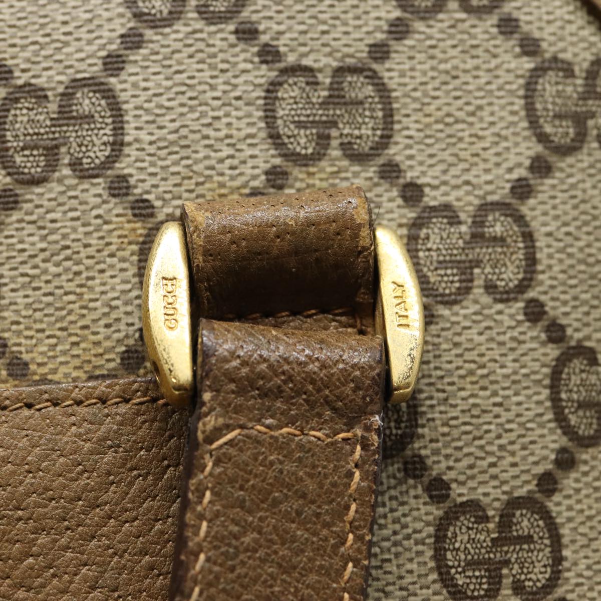 GUCCI GG Supreme Web Sherry Line Tote Bag PVC Beige Gold 39 02 091 ki4828