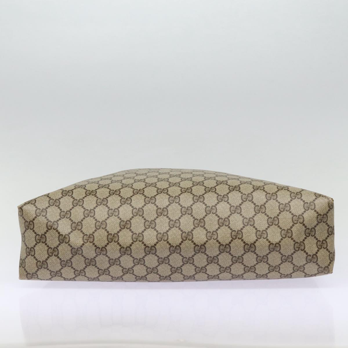 GUCCI GG Supreme Web Sherry Line Tote Bag PVC Beige Gold 39 02 091 ki4828