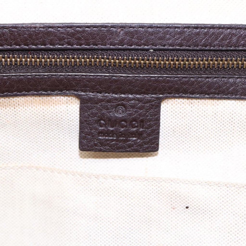 GUCCI Diamante Hand Bag Canvas Beige Gold 251826 ki4830