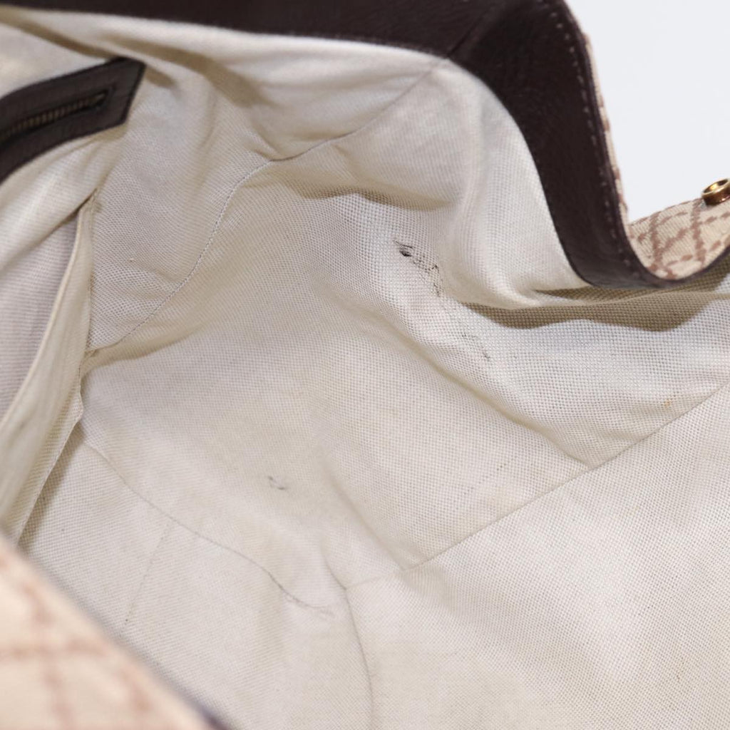 GUCCI Diamante Hand Bag Canvas Beige Gold 251826 ki4830