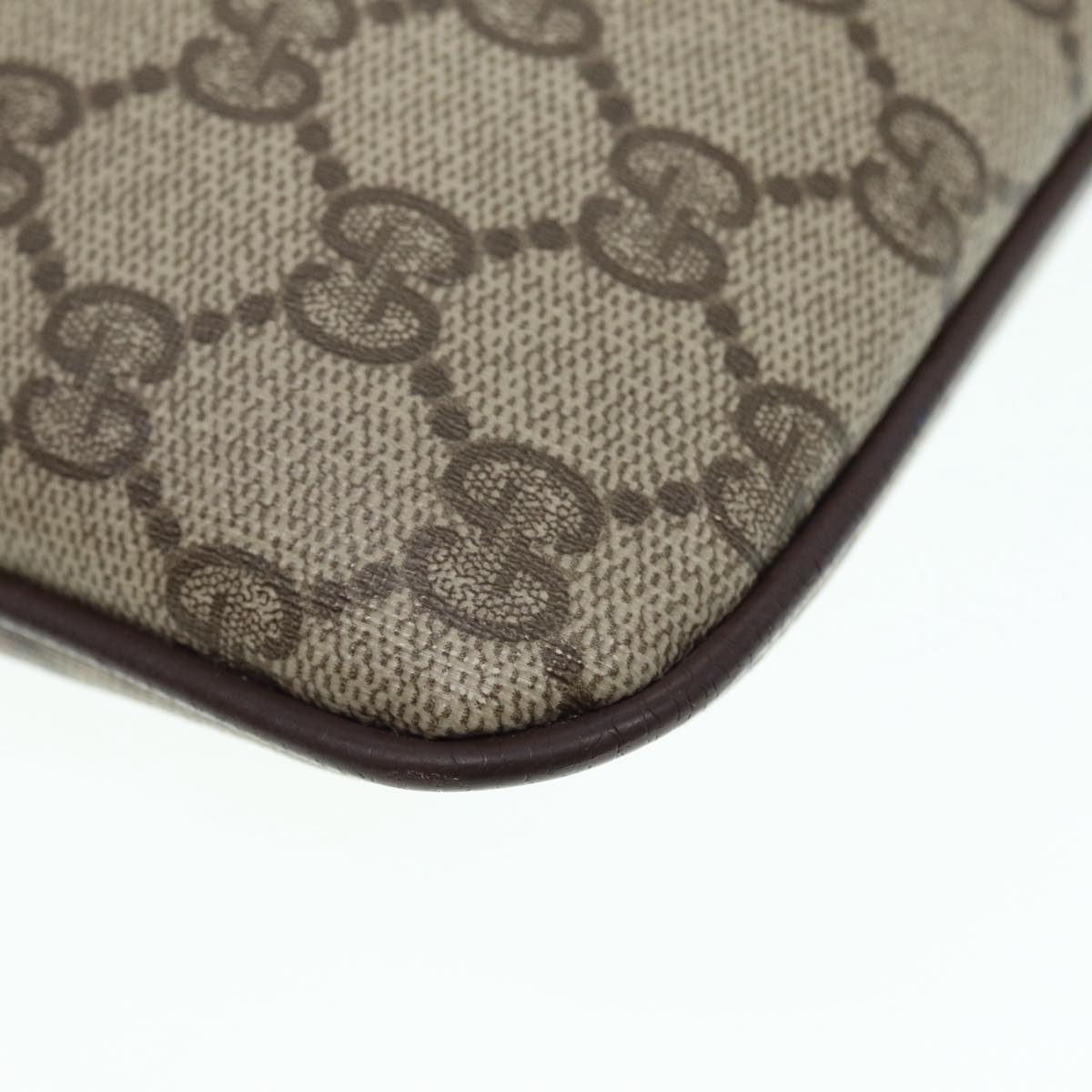 GUCCI GG Supreme Web Sherry Line Shoulder Bag Beige Gold 904 02 047 ki4835