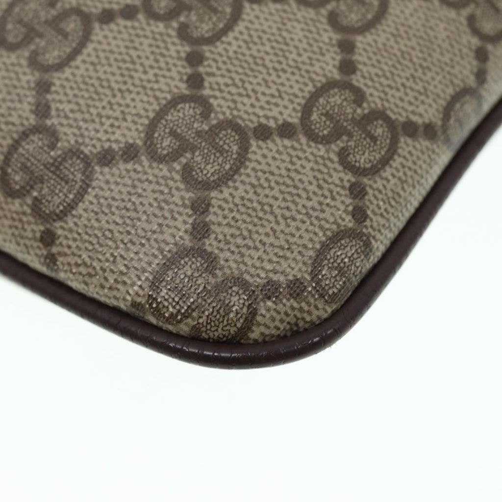 GUCCI GG Supreme Web Sherry Line Shoulder Bag Beige Gold 904 02 047 ki4835