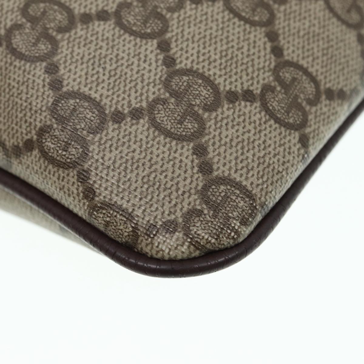 GUCCI GG Supreme Web Sherry Line Shoulder Bag Beige Gold 904 02 047 ki4835