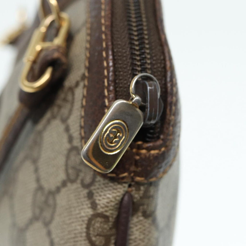 GUCCI GG Supreme Web Sherry Line Shoulder Bag Beige Gold 904 02 047 ki4835