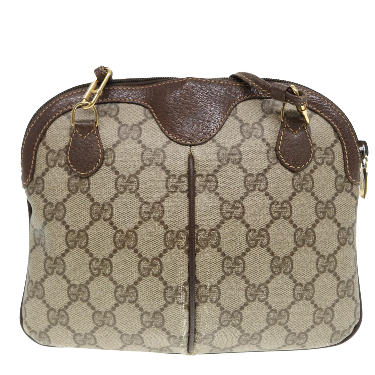 GUCCI GG Supreme Web Sherry Line Shoulder Bag Beige Gold 904 02 047 ki4835
