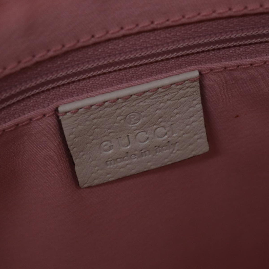 GUCCI GG Canvas Shoulder Bag Pink White Silver 153025 ki4845