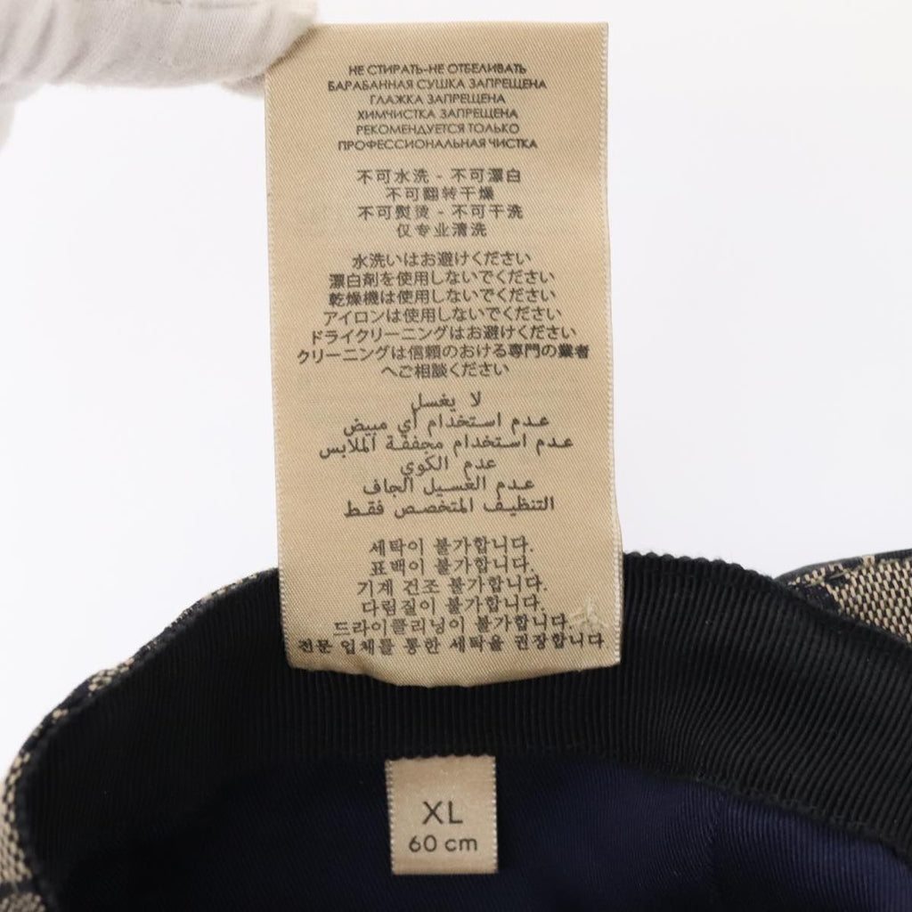 GUCCI GG Canvas Sherry Line Baseball Cap XL Red Navy 696845 ki4846