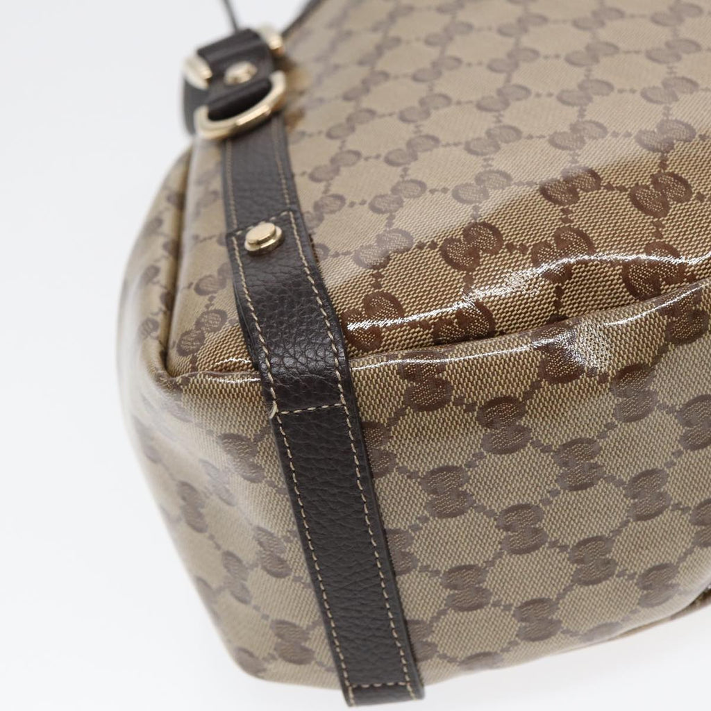 GUCCI GG Crystal Tote Bag Gold Beige 293578 ki4856A