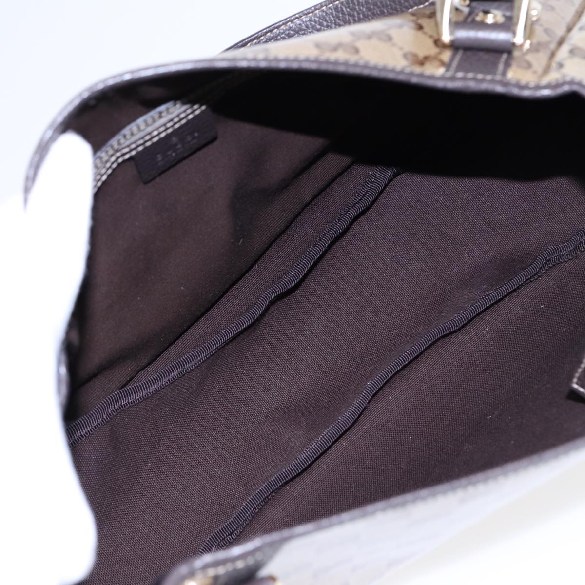 GUCCI GG Crystal Tote Bag Gold Beige 293578 ki4856A