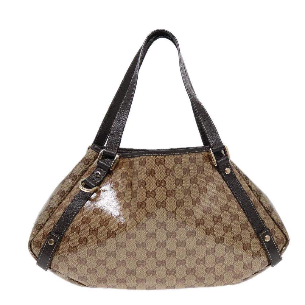 GUCCI GG Crystal Tote Bag Gold Beige 293578 ki4856A