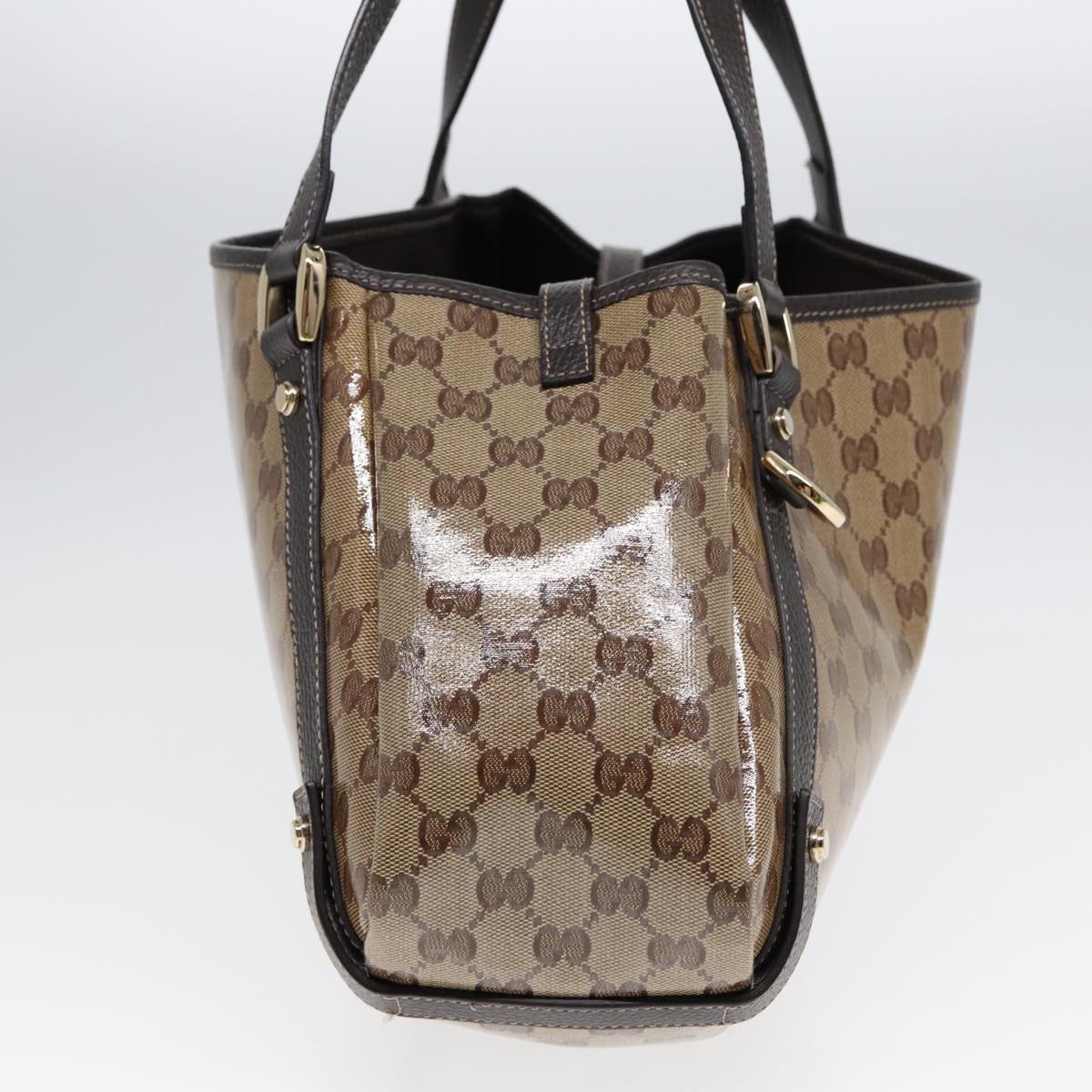 GUCCI GG Crystal Tote Bag Gold Beige 293578 ki4856A