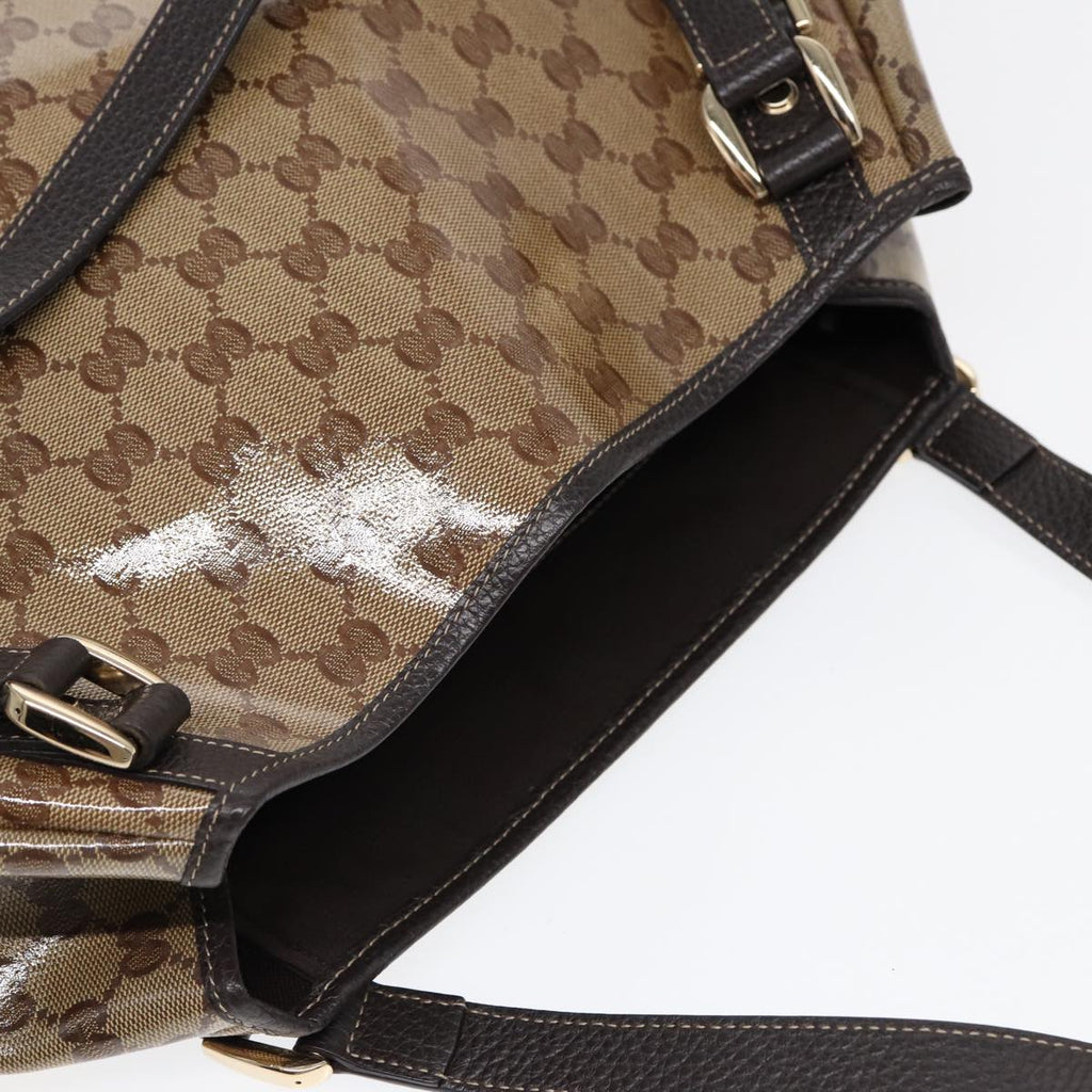 GUCCI GG Crystal Tote Bag Gold Beige 293578 ki4856A