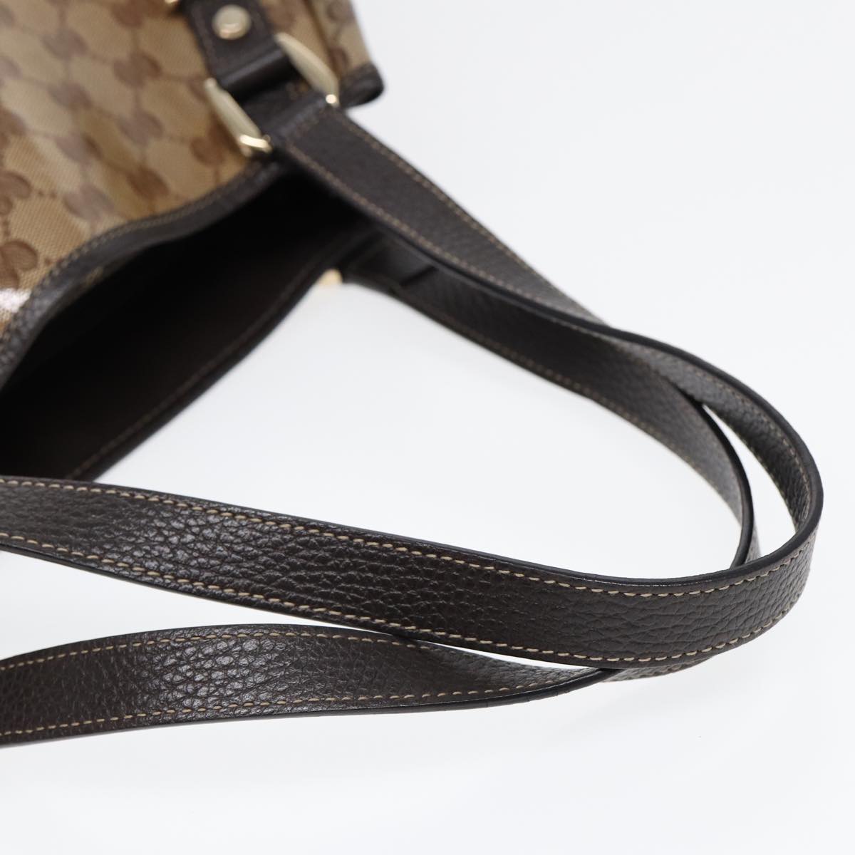 GUCCI GG Crystal Tote Bag Gold Beige 293578 ki4856A