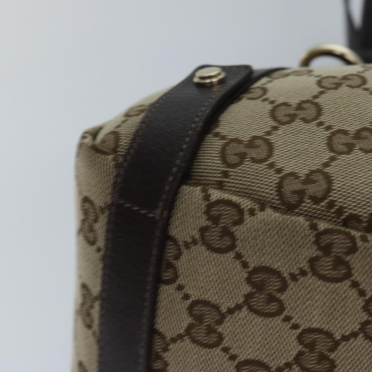 GUCCI GG Canvas Tote Bag Gold Beige 130736 ki4869