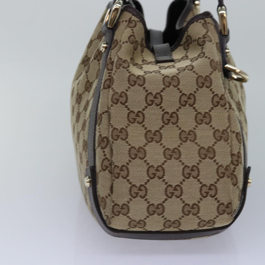 GUCCI GG Canvas Tote Bag Gold Beige 130736 ki4869