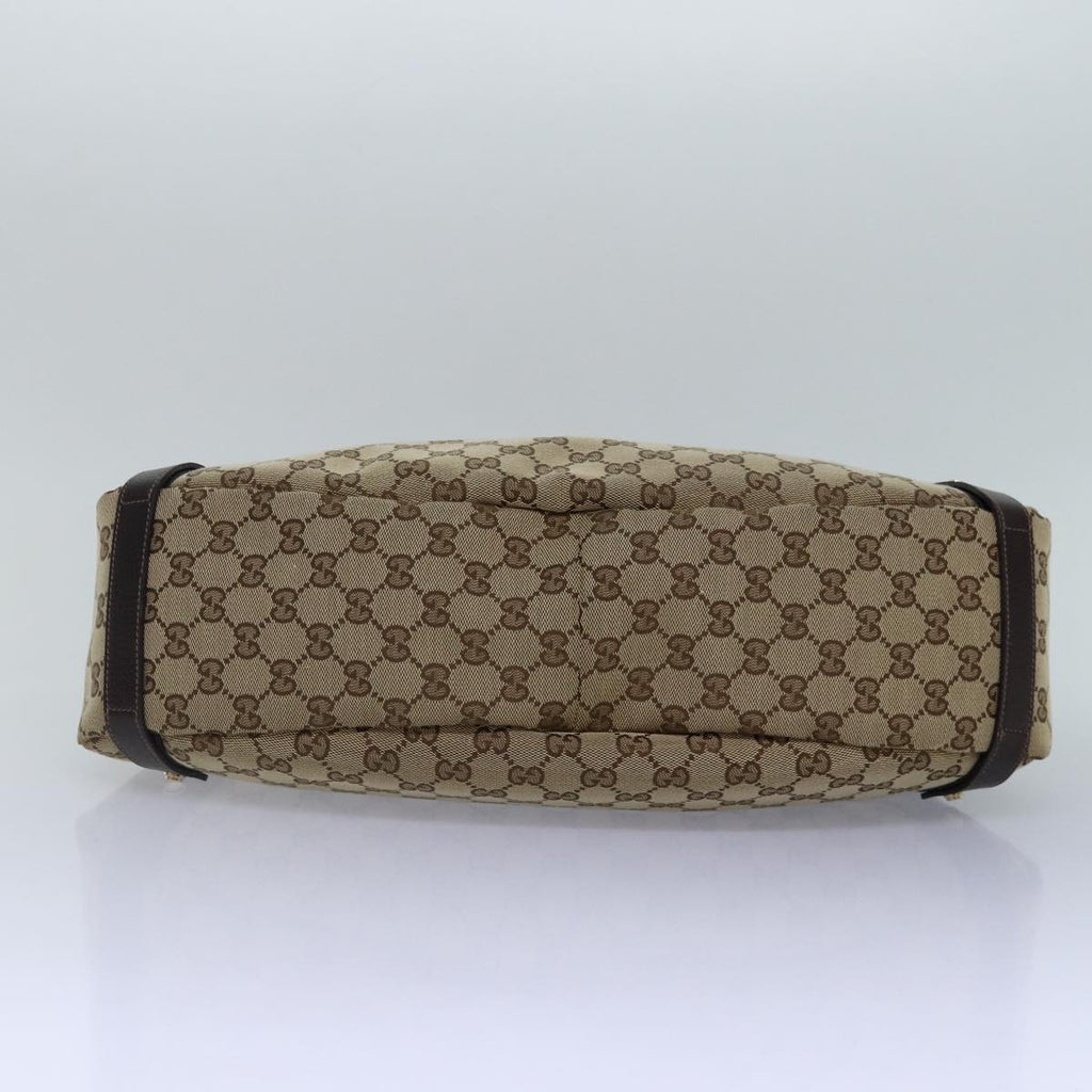 GUCCI GG Canvas Tote Bag Gold Beige 130736 ki4869