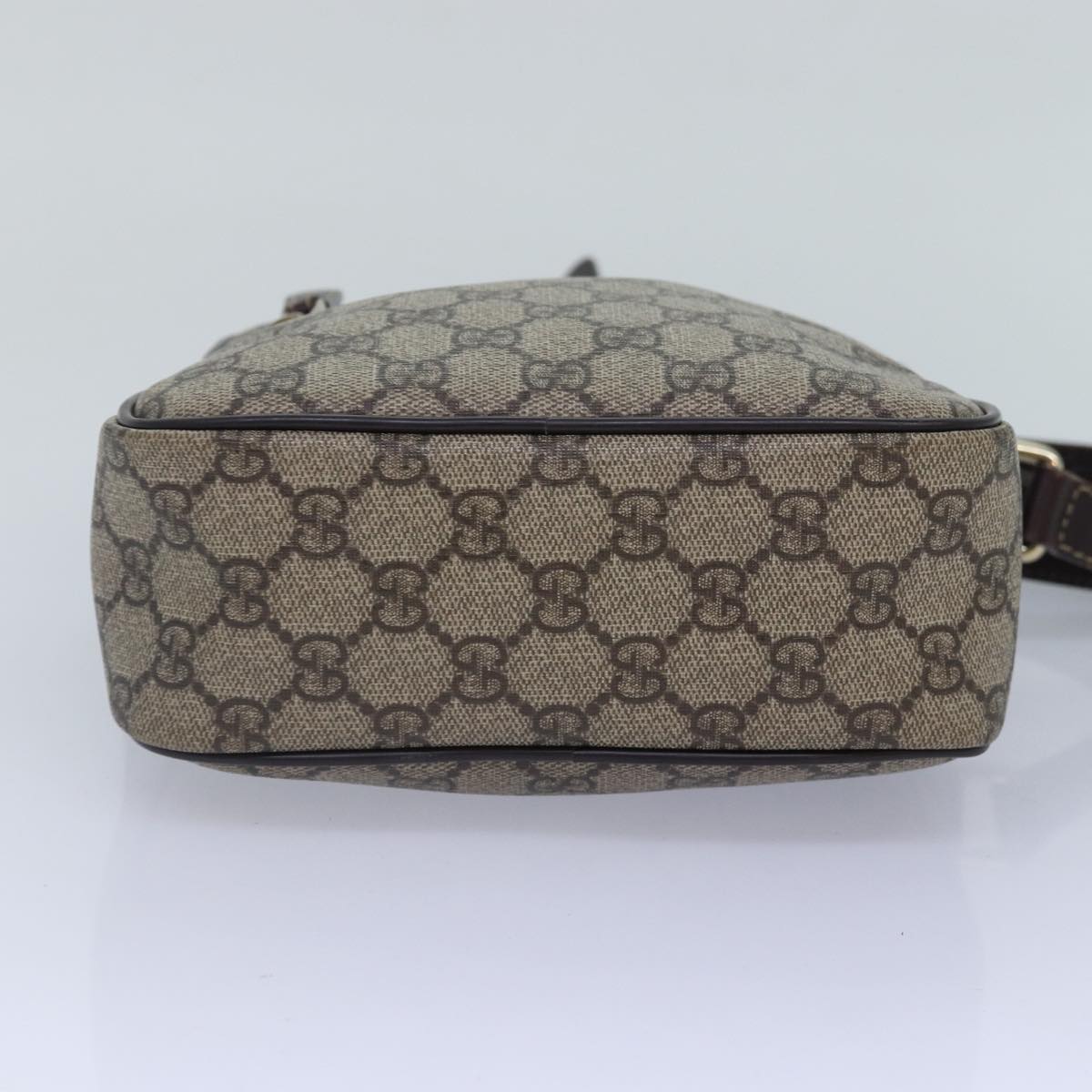 GUCCI GG Supreme Shoulder Bag PVC Leather Beige Brown gold 233268 ki4872