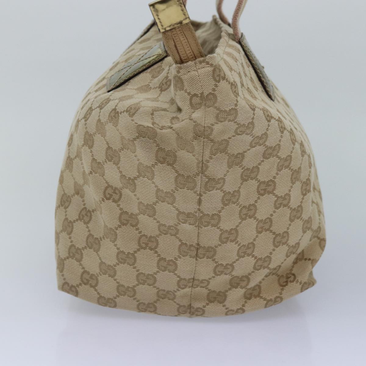 GUCCI GG Canvas Sherry Line Tote Bag Beige Pink gold 131230 ki4879