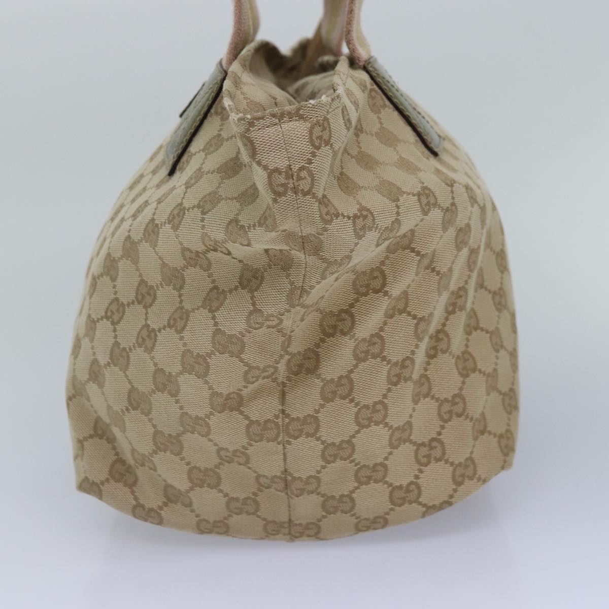 GUCCI GG Canvas Sherry Line Tote Bag Beige Pink gold 131230 ki4879