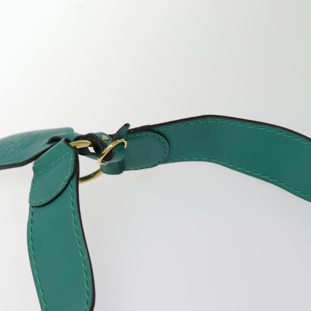 GUCCI Backpack Leather Green Gold ki4889