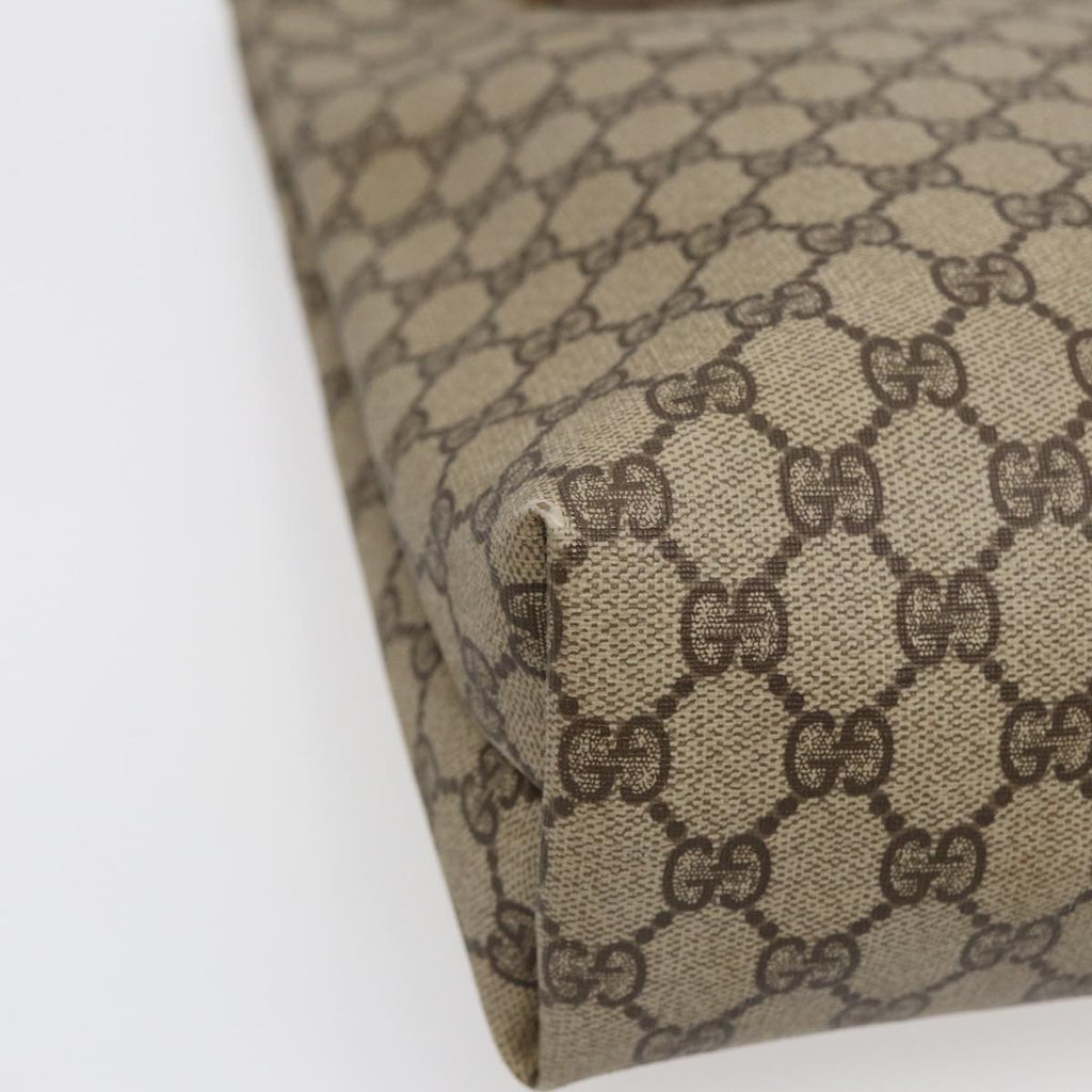 GUCCI GG Supreme Tote Bag PVC Beige Gold 002 615 6130 ki4890