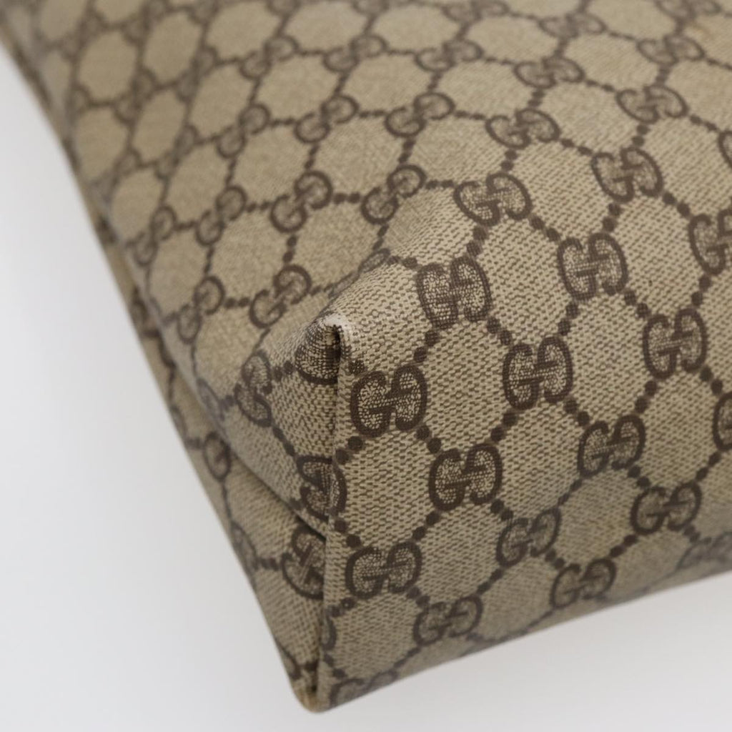 GUCCI GG Supreme Tote Bag PVC Beige Gold 002 615 6130 ki4890