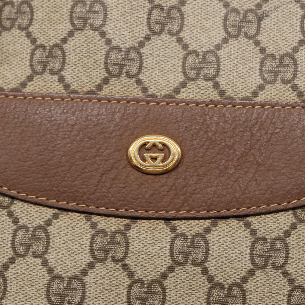 GUCCI GG Supreme Tote Bag PVC Beige Gold 002 615 6130 ki4890